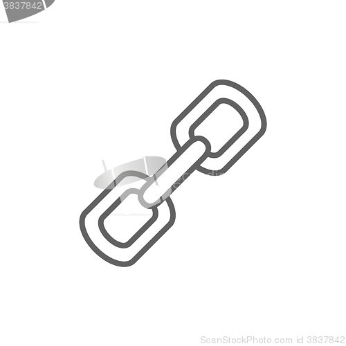 Image of Chain links line icon.
