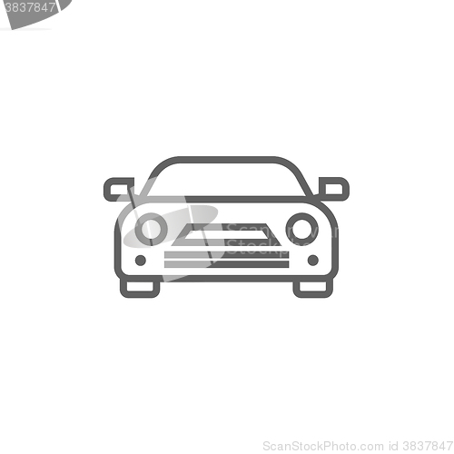 Image of Car line icon.