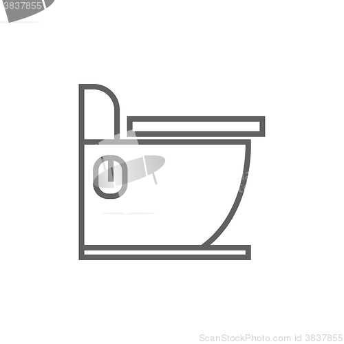 Image of Toilet line icon.