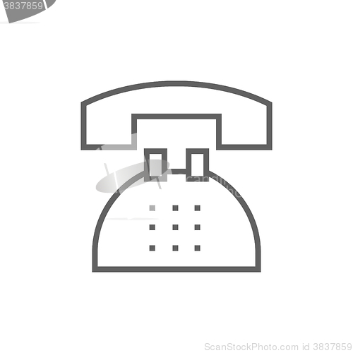 Image of Telephone line icon.