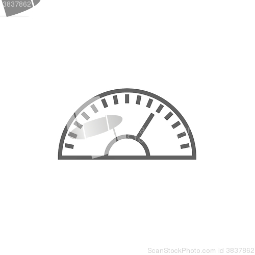 Image of Speedometer line icon.