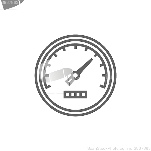 Image of Speedometer line icon.