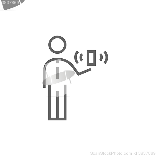 Image of Mobility line icon.