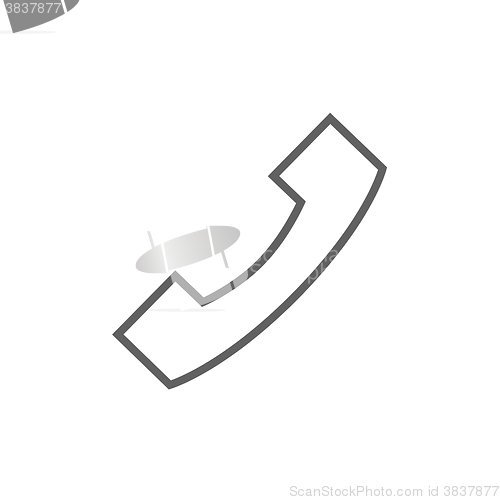 Image of Receiver line icon.