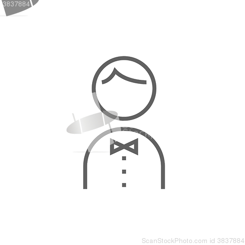 Image of Waiter line icon.