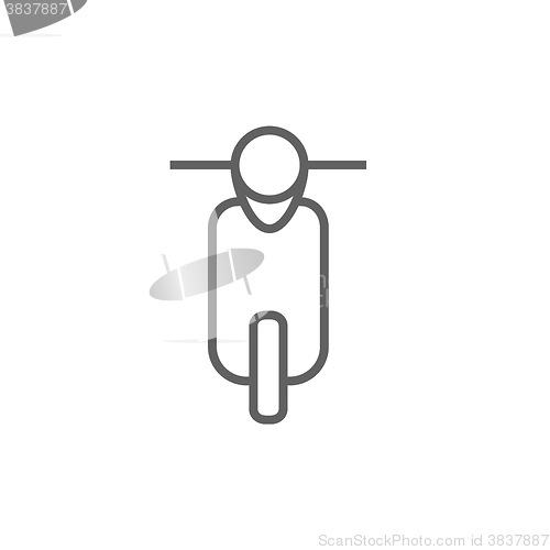 Image of Scooter line icon.