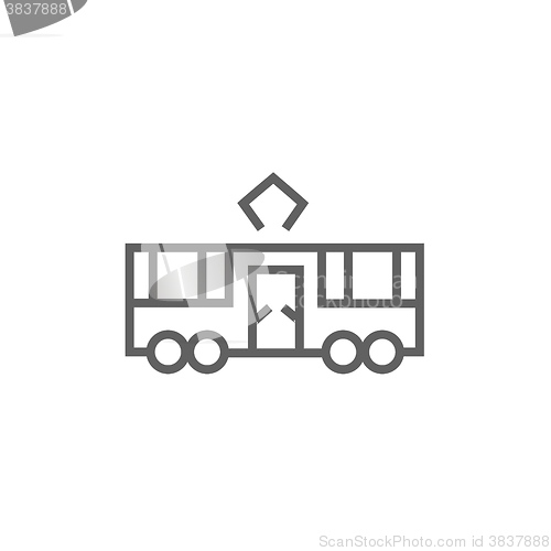 Image of Tram line icon.