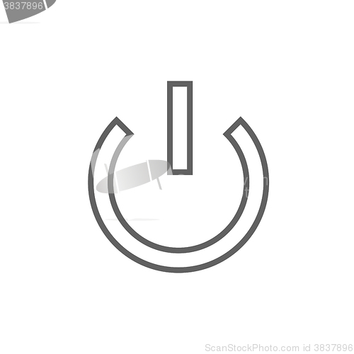 Image of Power button line icon.