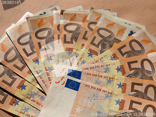 Image of Fifty Euro notes