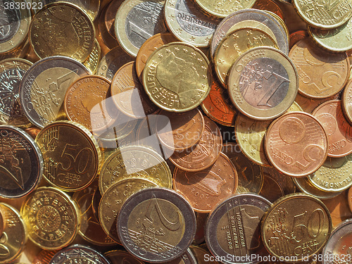 Image of Many Euro coins