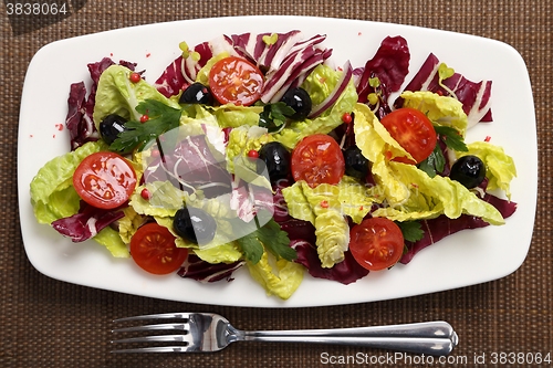 Image of Salad with radicchio.