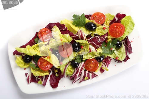 Image of Salad with radicchio.