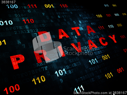 Image of Protection concept: Data Privacy on Digital background