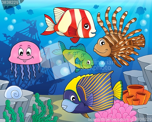 Image of Coral reef fish theme image 2