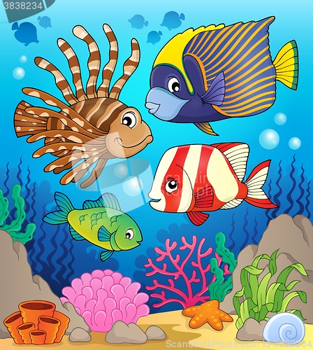 Image of Coral reef fish theme image 1