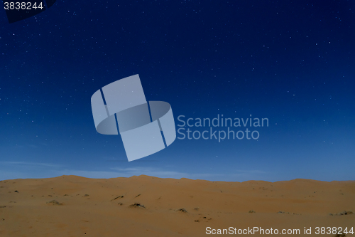 Image of Stars at night over the dunes, Morocco