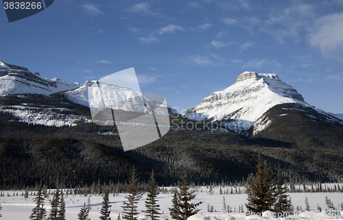 Image of Rocky Mountains in Winter Canada