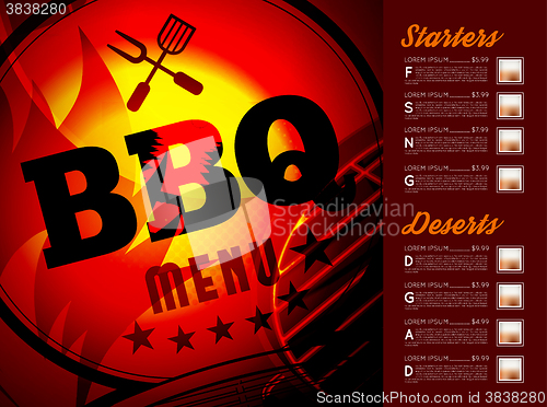 Image of Design BBQ menu