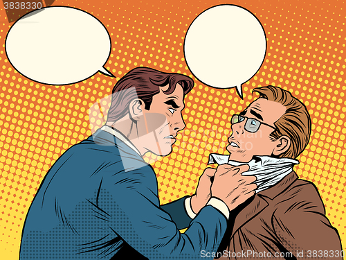 Image of Conflict men fight quarrel businessman