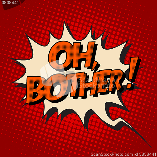 Image of oh brother retro comic bubble text