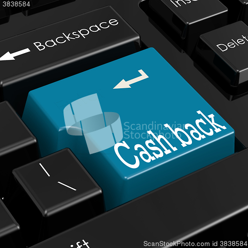 Image of Cash back concept. 3D Render.