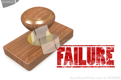 Image of Failure wooded seal stamp