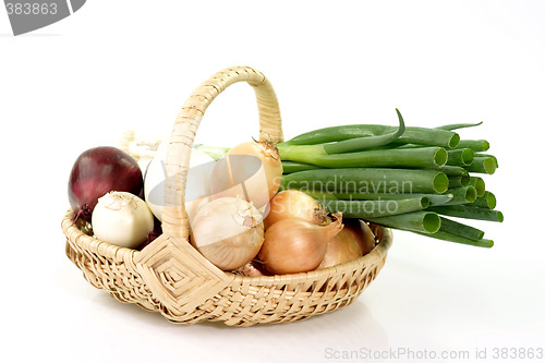 Image of Basket of onions