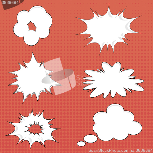 Image of Set of Different Speech Bubbles