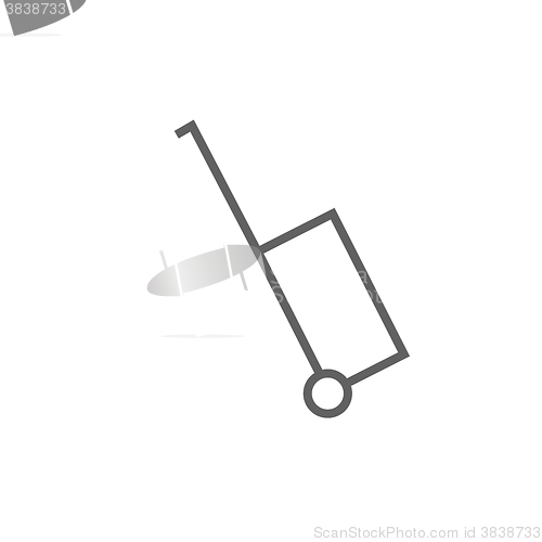 Image of Suitcase line icon.