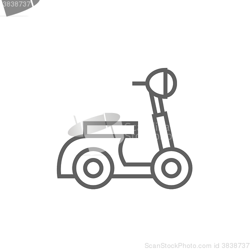 Image of Scooter line icon.