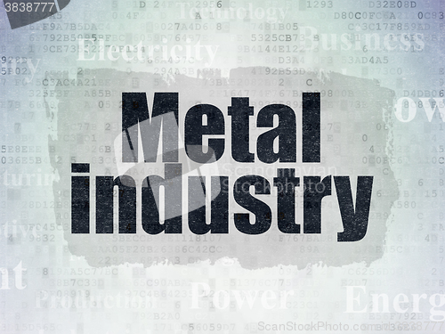Image of Industry concept: Metal Industry on Digital Paper background