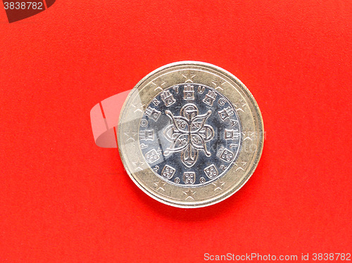 Image of One Euro coin money