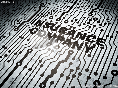 Image of Insurance concept: circuit board with Insurance Company