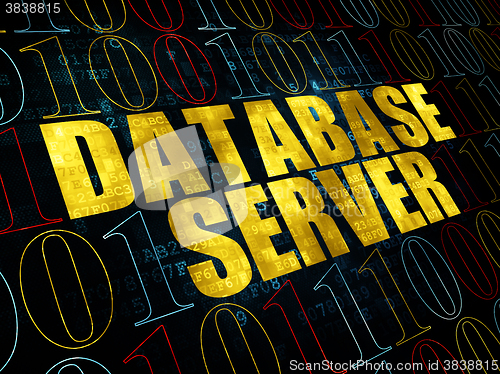 Image of Programming concept: Database Server on Digital background