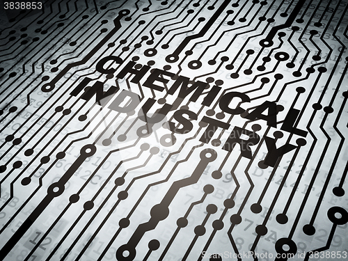 Image of Manufacuring concept: circuit board with Chemical Industry