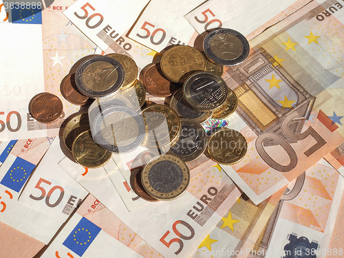 Image of Euro coins and notes