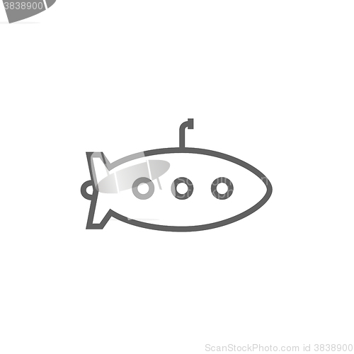 Image of Submarine line icon.