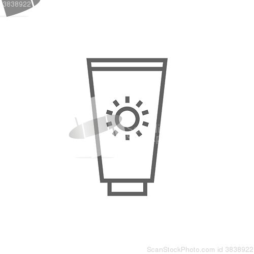 Image of Sunscreen line icon.