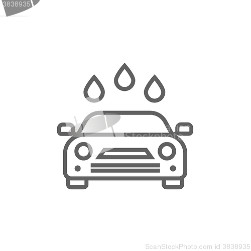 Image of Car wash line icon.