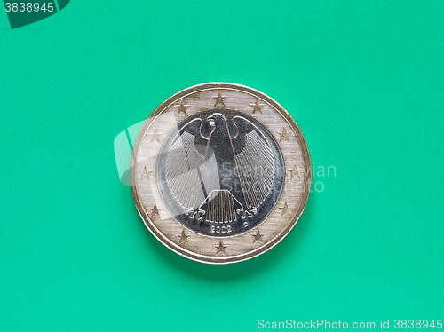 Image of One Euro coin money