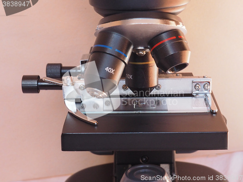 Image of Light microscope detail