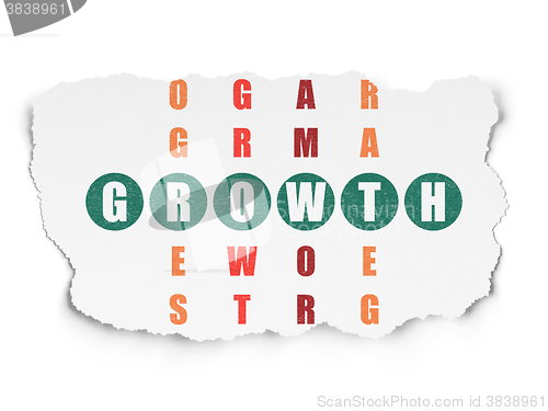 Image of Business concept: Growth in Crossword Puzzle