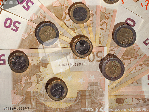 Image of Euro coins and notes