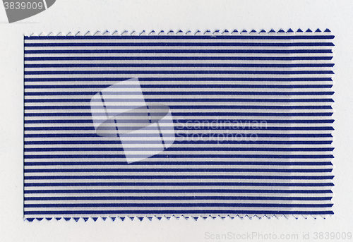 Image of Blue Striped fabric sample