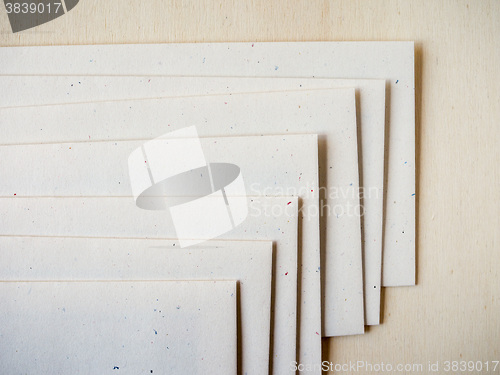 Image of Letter envelope on wood table