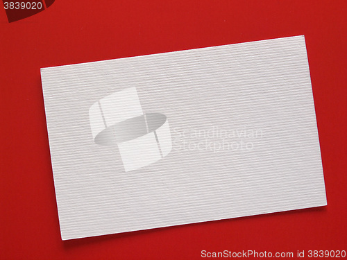 Image of Blank paper tag label