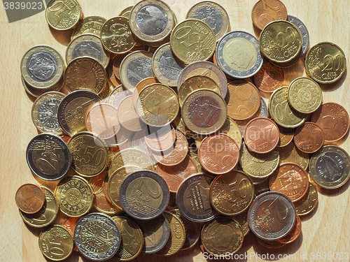 Image of Many Euro coins