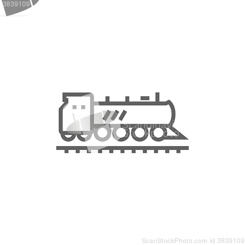 Image of Train line icon.