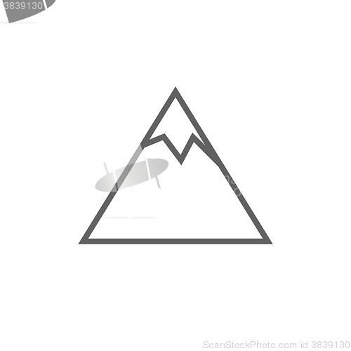 Image of Mountain line icon.