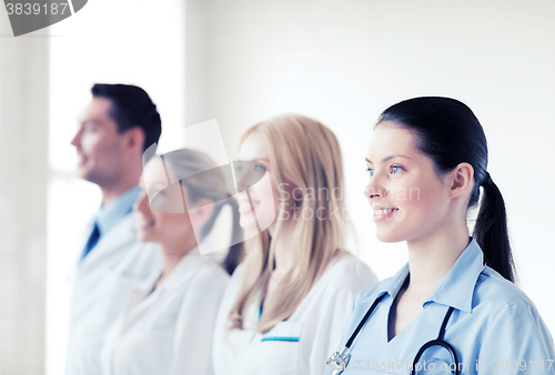 Image of young team or group of doctors